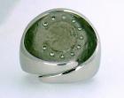 Anello chevalier con iniziale in argento 925%°